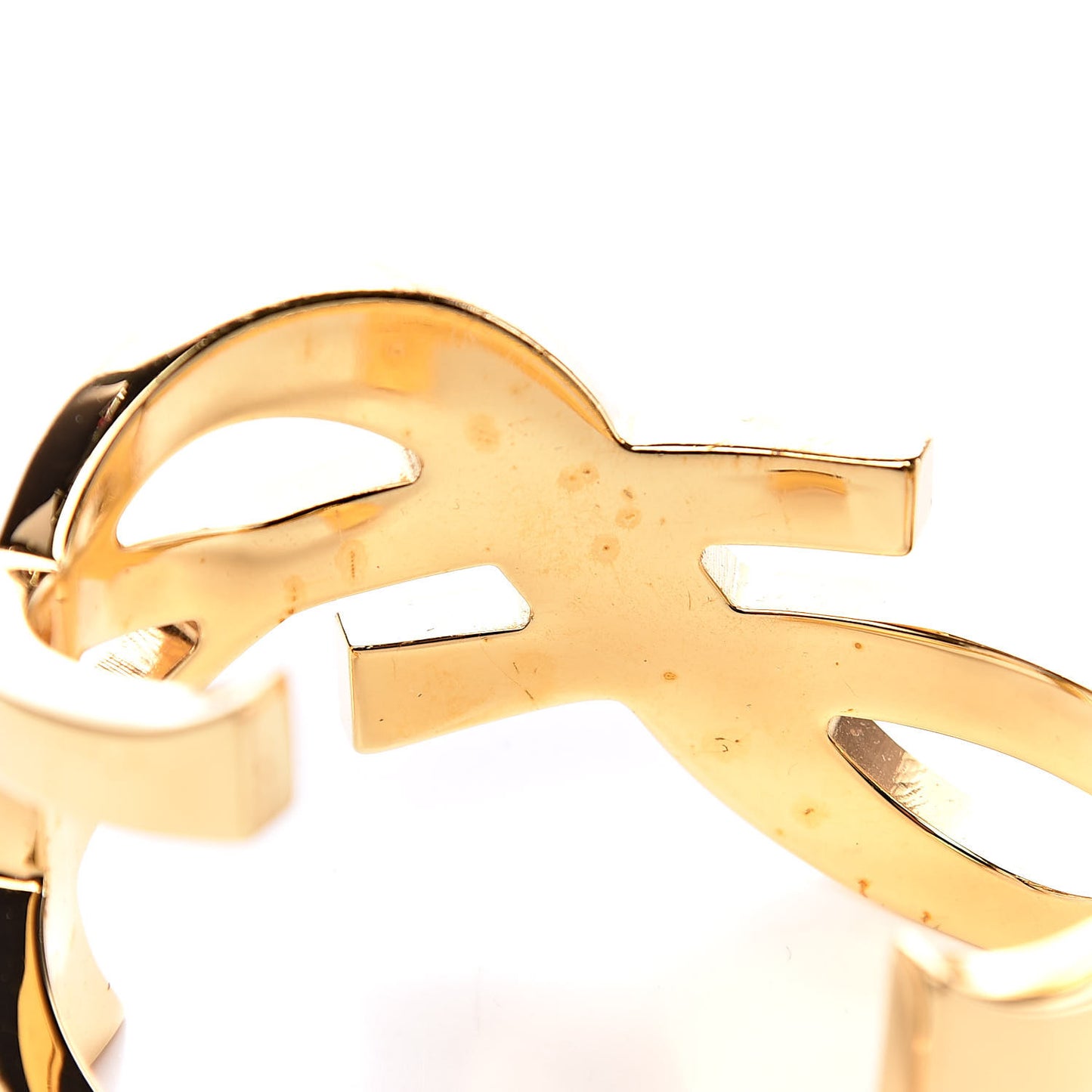 Brass Monogram Medium Cuff Bracelet Gold