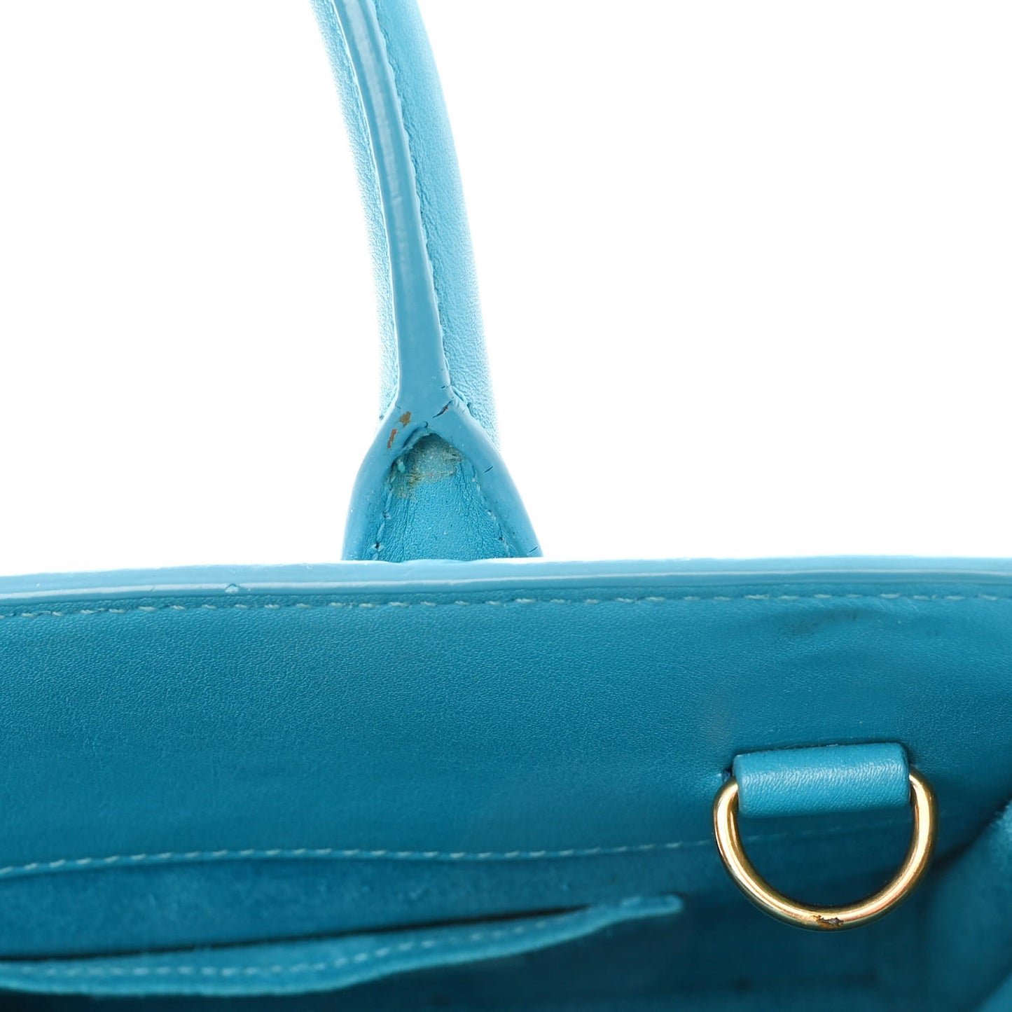 Calfskin Nano Sac De Jour Turquoise