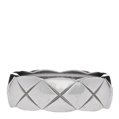 Chanel 18K White Gold Small Coco Crush Ring 53 6.5 3 of 5