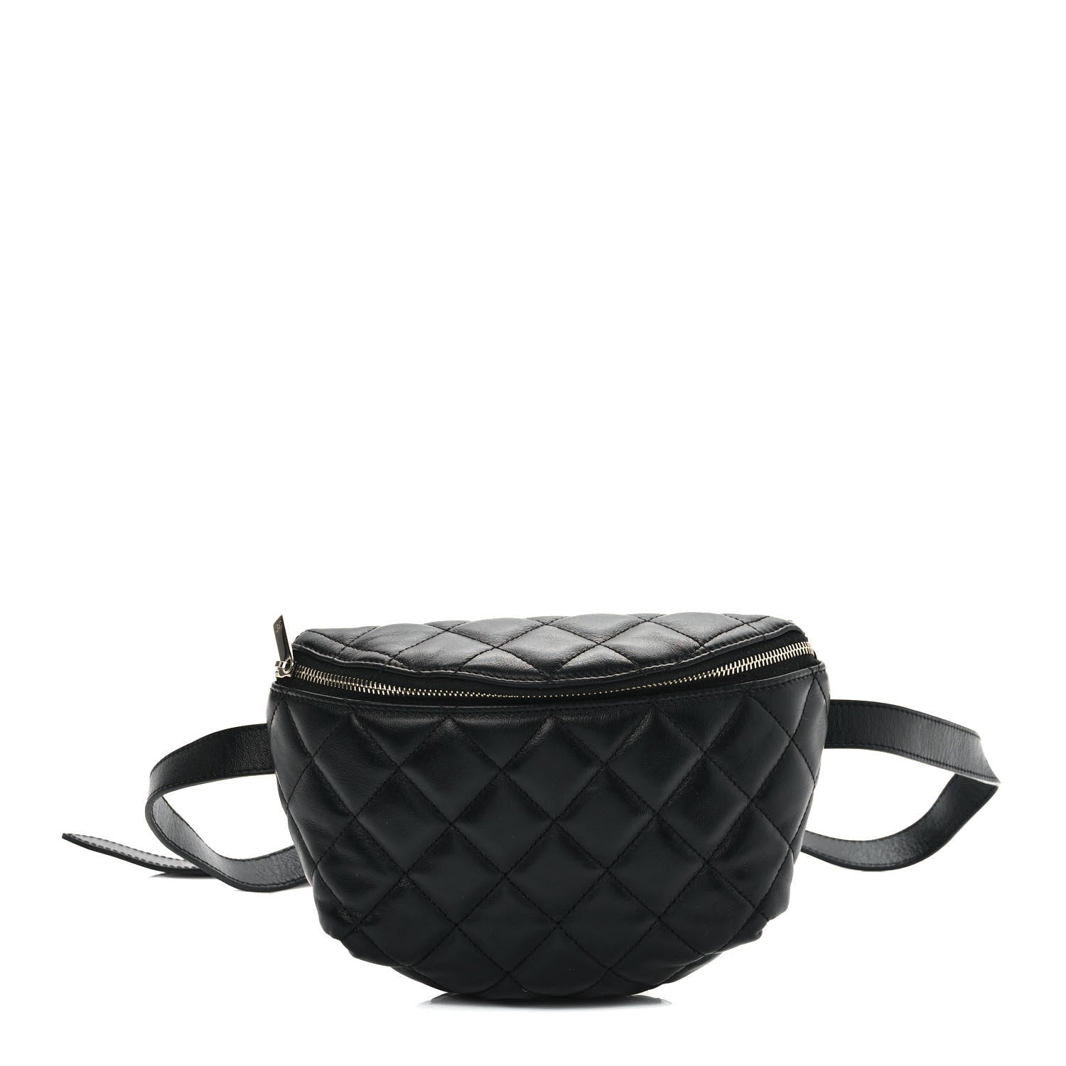 Chanel Calfskin Quilted Waist Belt Bag Black 1 of 9