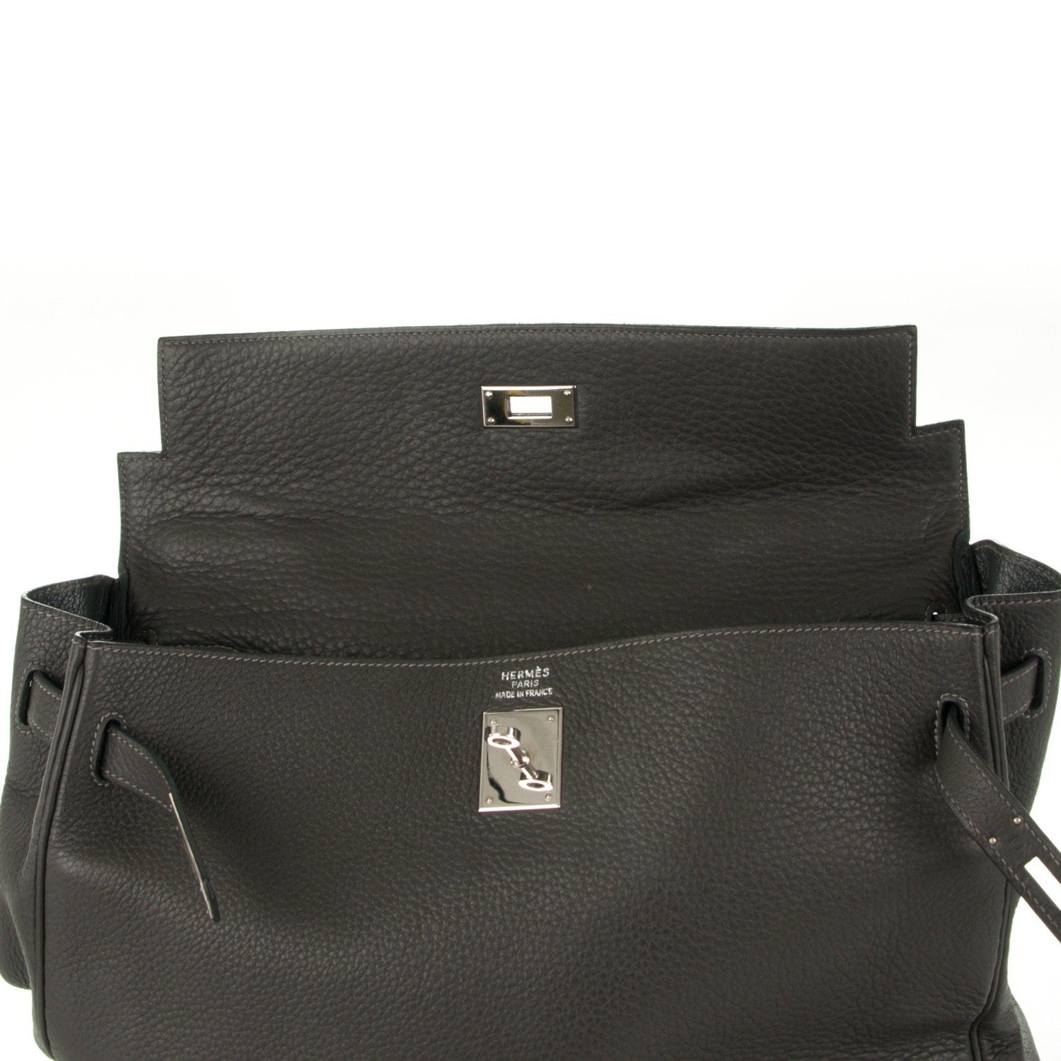 Hermes Taurillon Clemence Kelly Retourne 35 Graphite 16 of 27