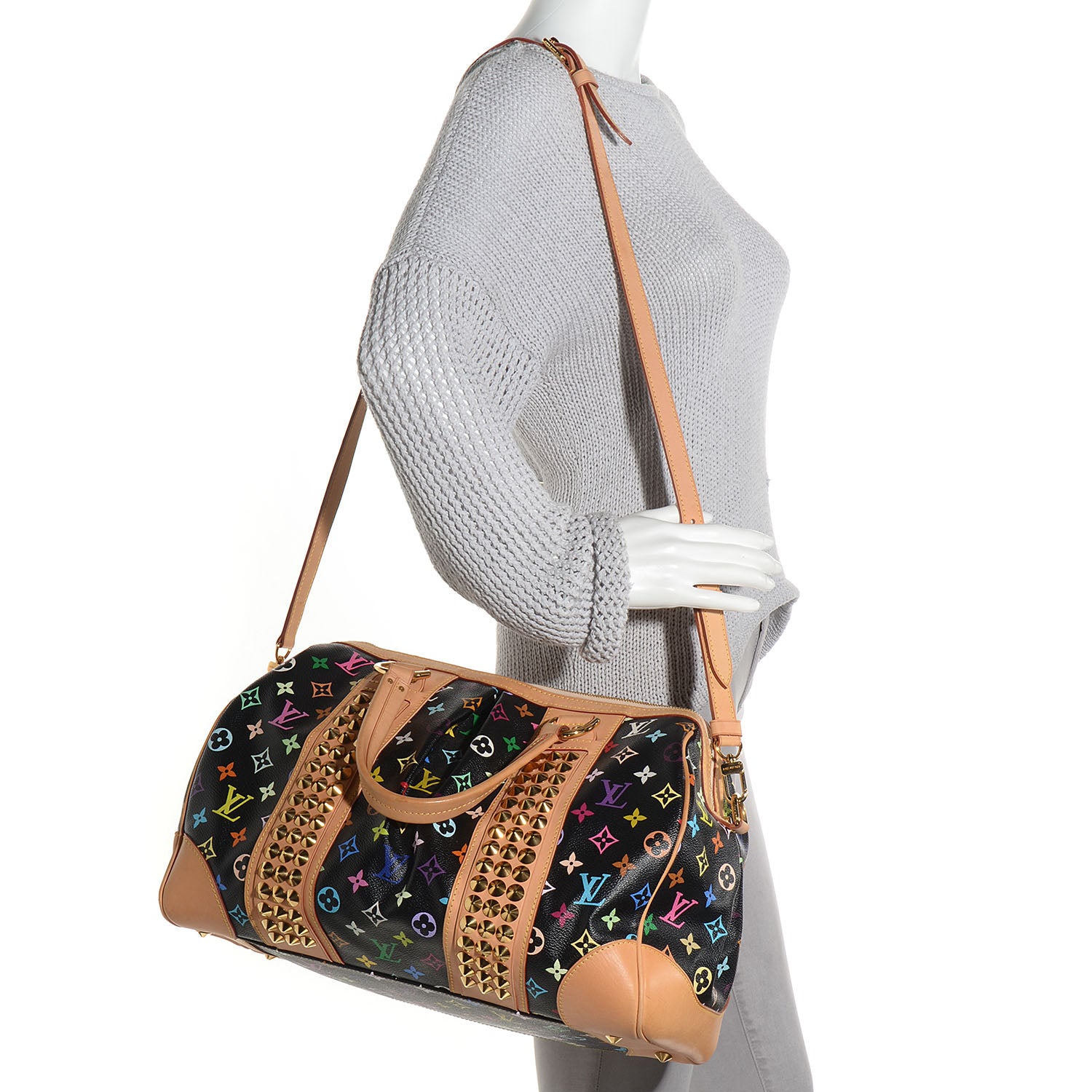 Louis Vuitton Monogram Multicolor Courtney GM Black 2 of 7