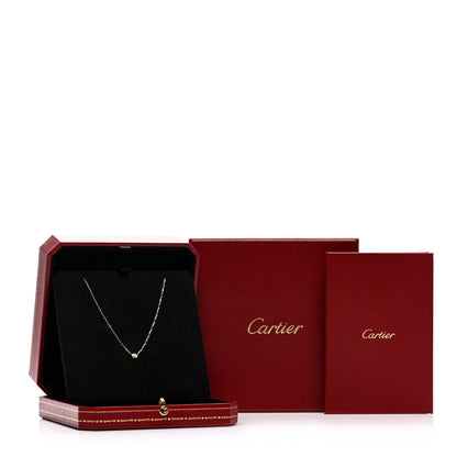 Cartier 18K Yellow Gold Diamond SM D'Amour Pendant Necklace 5 of 5