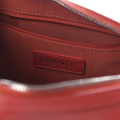 Chanel Calfskin Chain 20s Signature Bowling Bag Red 8 of 10