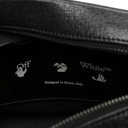 Off-White Saffiano Striped Diag Binder Belt Bag Black 6 of 9