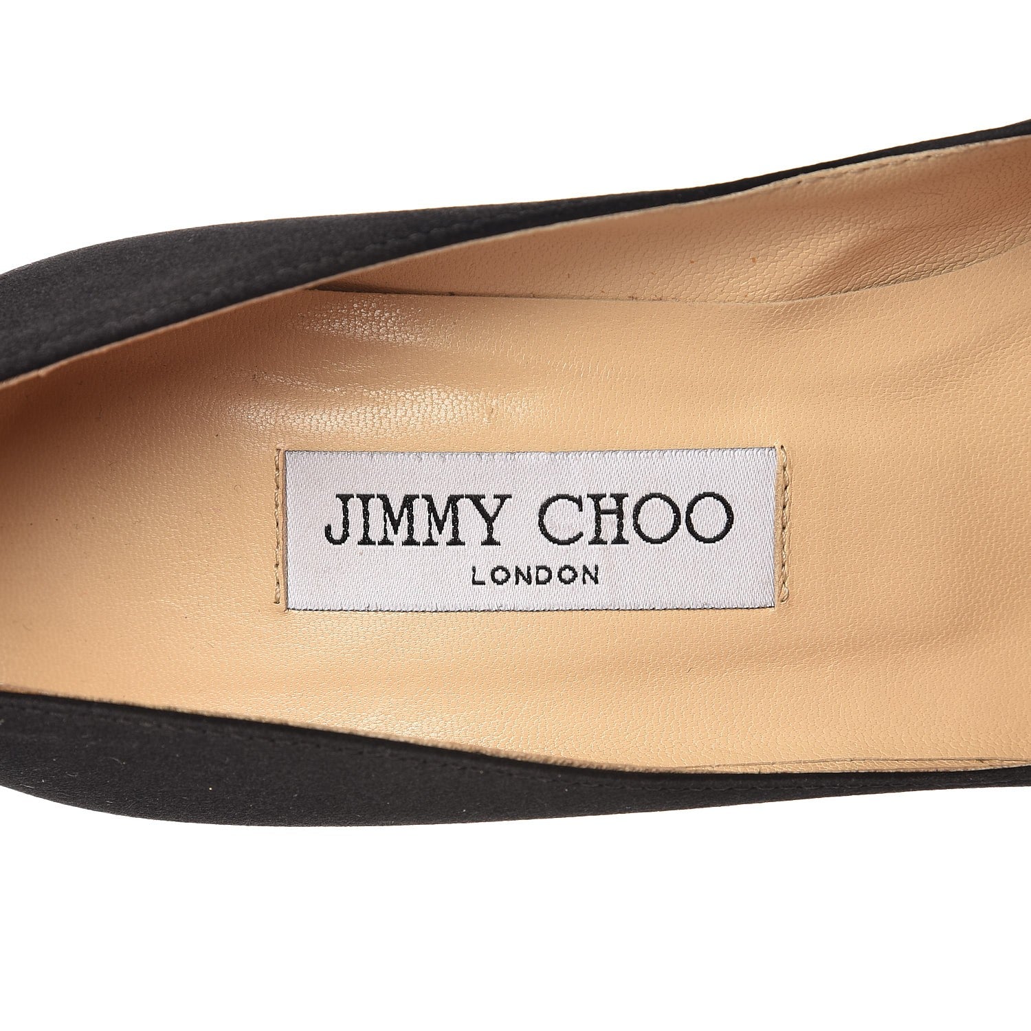 Jimmy Choo Satin Crystal Mamey 85 Pumps 37.5 Black 6 of 9