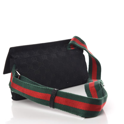 Gucci Monogram Web Belt Pouch Bag Black 3 of 10