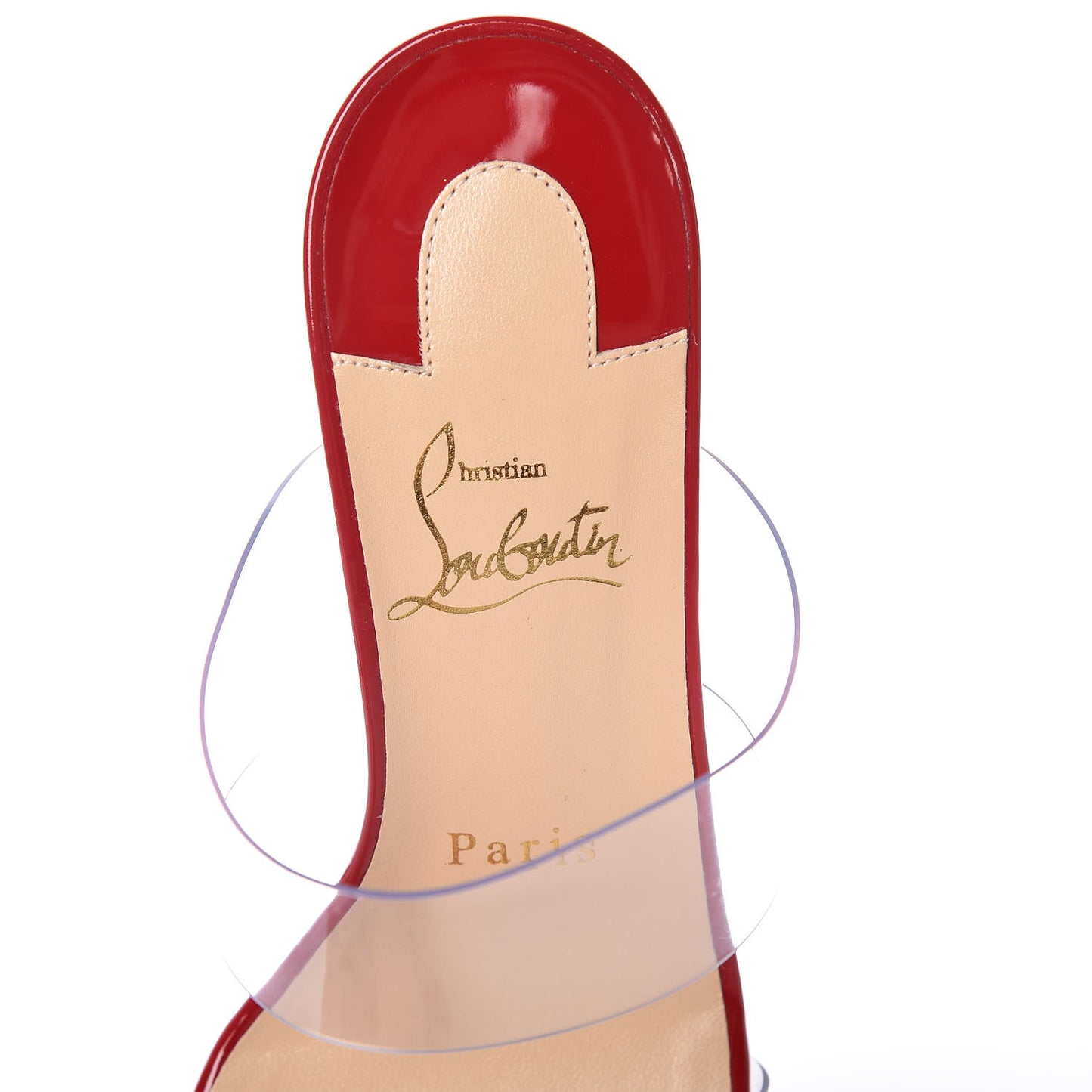 Patent PVC Just Nothing 85 Slide Sandals 36.5 Red
