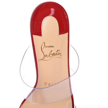 Christian Louboutin Patent PVC Just Nothing 85 Slide Sandals 36.5 Red 8 of 10