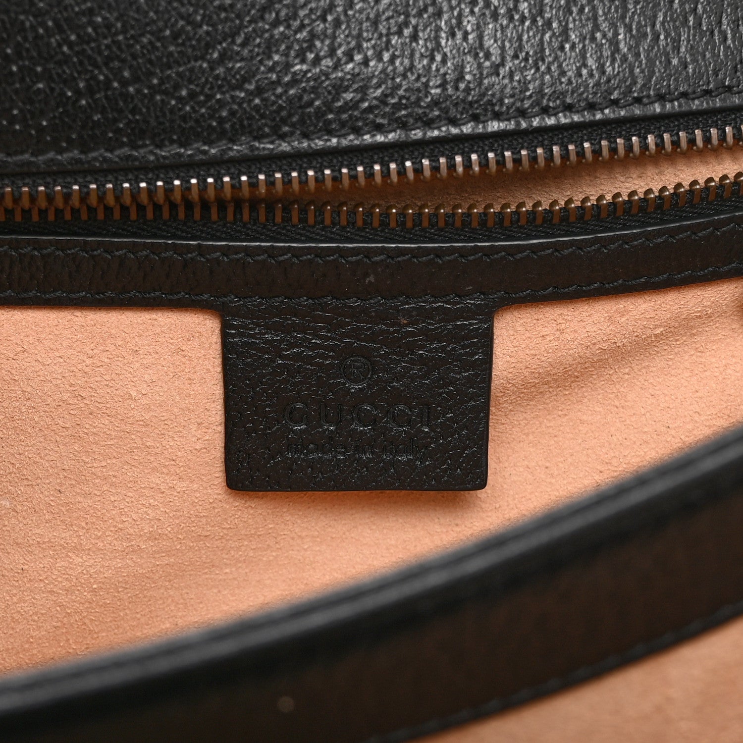Gucci Textured Dollar Calfskin Web Small Ophidia Padlock Top Handle Bag Black 6 of 11