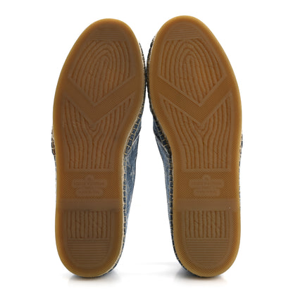 Louis Vuitton Monogram Denim Mens Bidart Espadrilles 9.5 Blue 6 of 11
