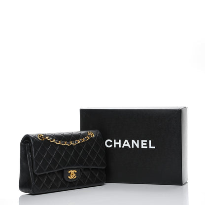 Chanel Lambskin Quilted Medium Double Flap Black 11 of 11