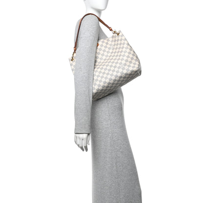 Louis Vuitton Damier Azur Graceful PM Rose Ballerine 2 of 12