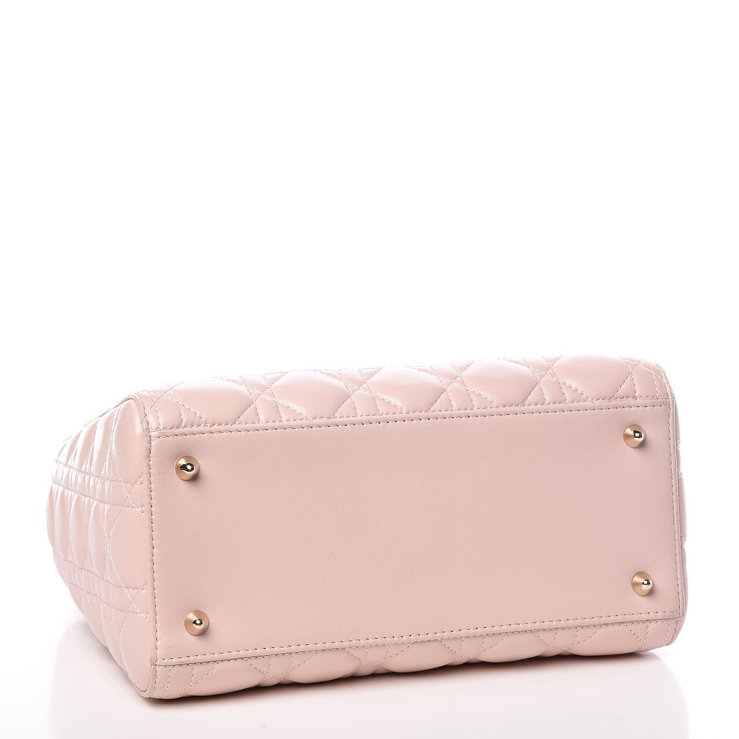 Christian Dior Lambskin Cannage Medium Lady Dior Light Pink 4 of 16