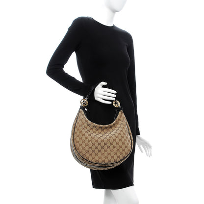Gucci Monogram Medium GG Twins Hobo Black 2 of 7