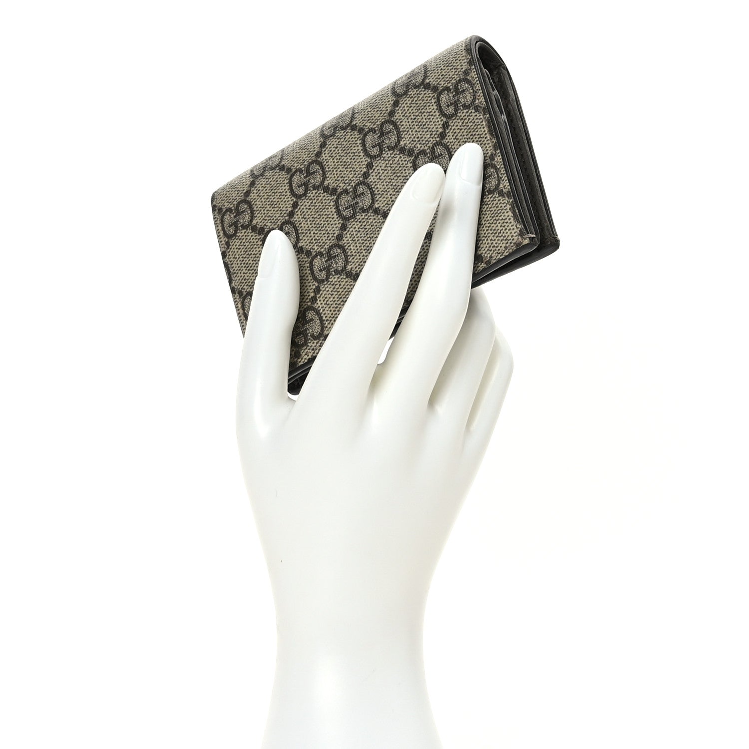 Gucci GG Supreme Monogram Card Case Beige 2 of 6