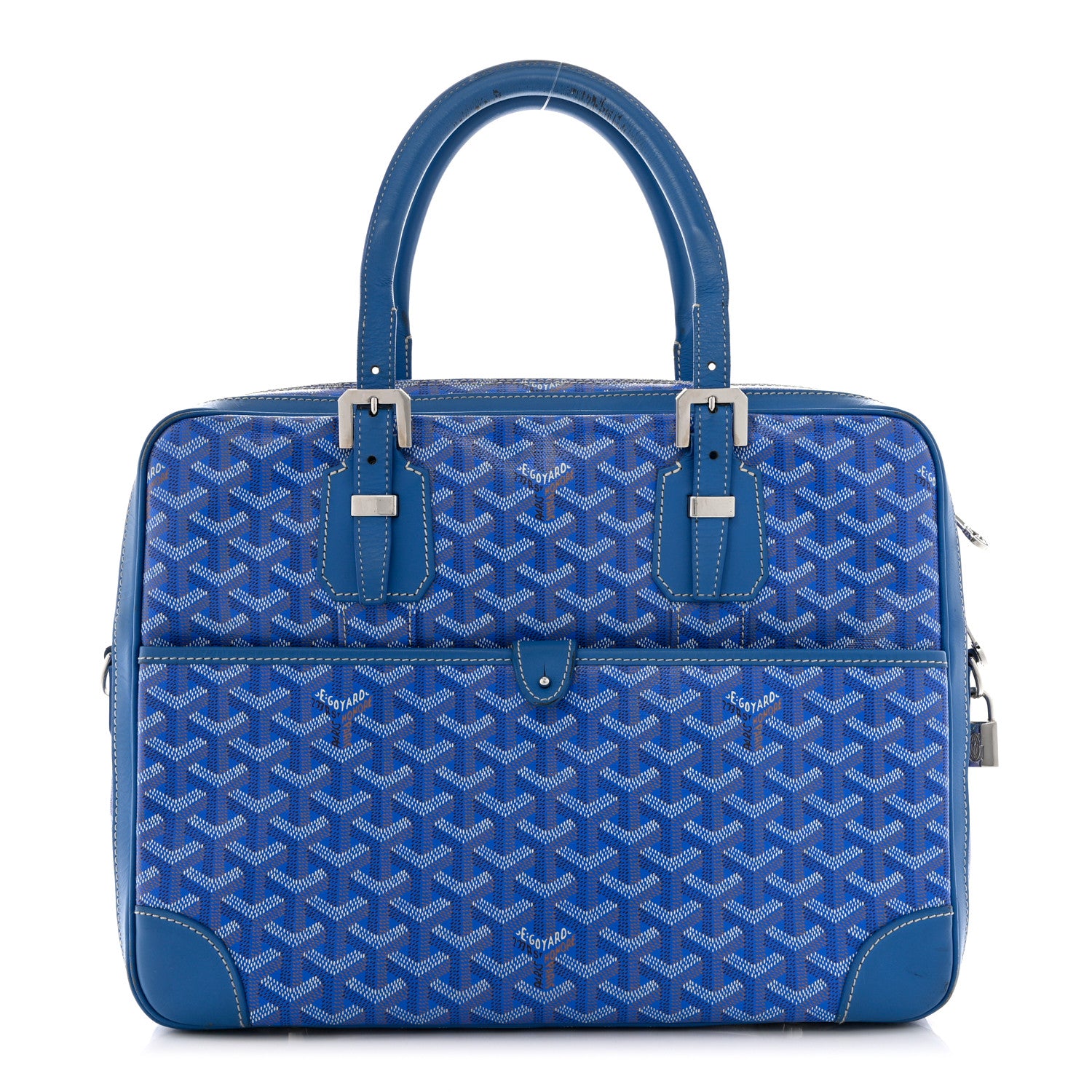 Goyard Goyardine Ambassade PM Briefcase Sky Blue 1 of 10