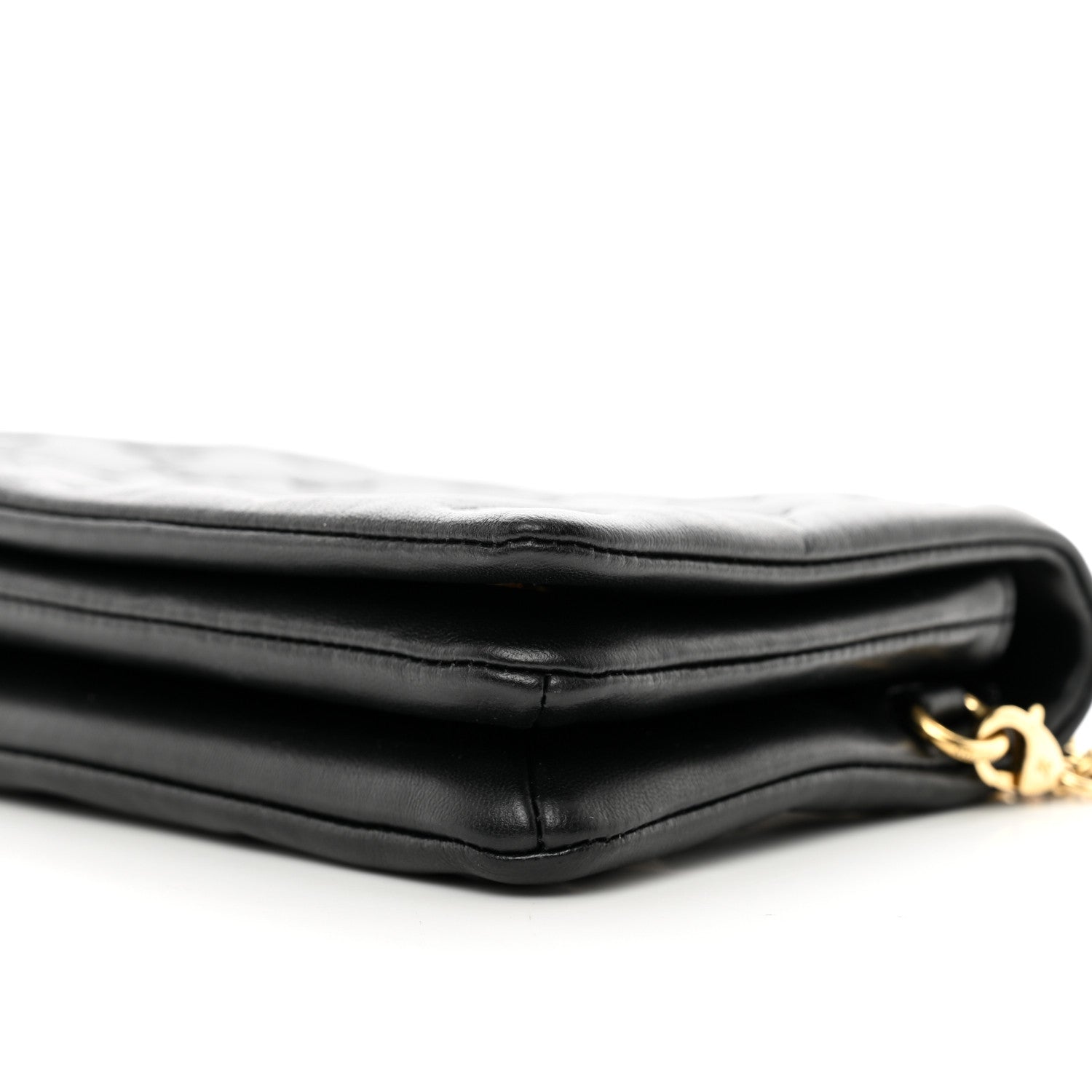 Louis Vuitton Lambskin Embossed Monogram Pochette Coussin Black 9 of 9