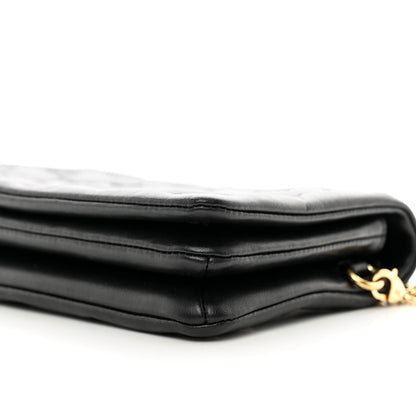 Louis Vuitton Lambskin Embossed Monogram Pochette Coussin Black 9 of 9