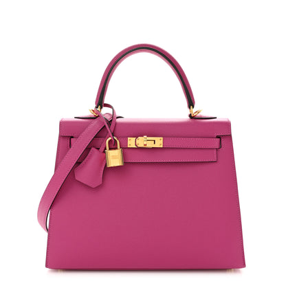 Hermes Epsom Kelly Sellier 25 Rose Pourpre 1 of 14