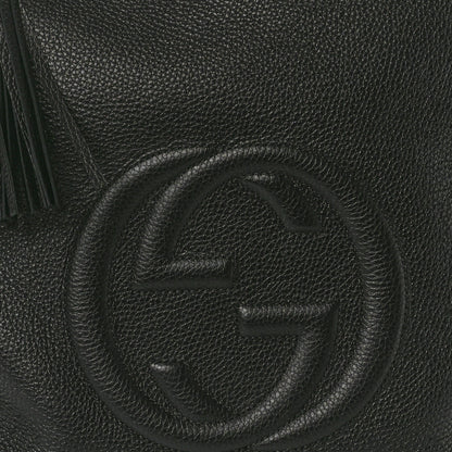 Gucci Pebbled Calfskin Large Soho Hobo Black 8 of 10