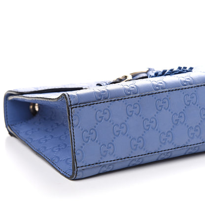 Gucci Soft Guccissima Medium Emily Chain Shoulder Bag Mineral Blue 9 of 10