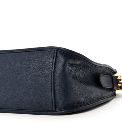 Prada Vitello Daino Hobo Messenger Bag Baltico 9 of 9