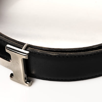 Hermes Box Courchevel 38mm Constance H Belt 80 Black Gold 7 of 7