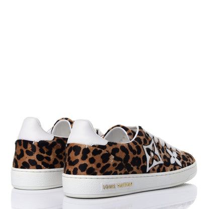 Louis Vuitton Calfskin Pony Hair Leopard Monogram Frontrow Sneakers 35 4 of 11