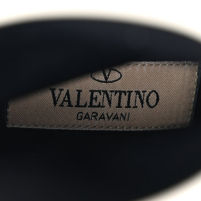 Valentino Garavani Eco Leather VLTN 70mm Sock Booties 36.5 White Black 7 of 8