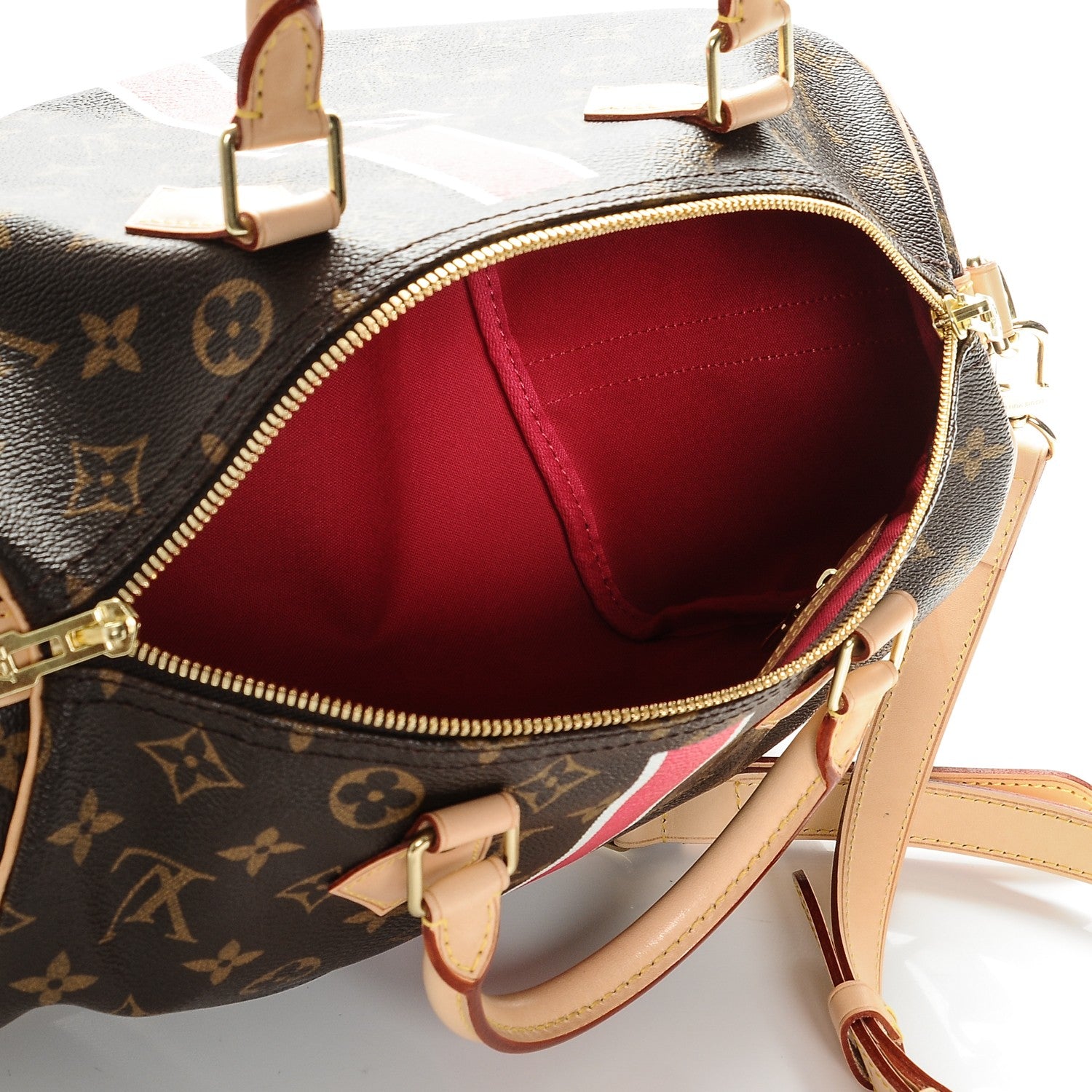 Louis Vuitton Monogram My LV Heritage Speedy Bandouliere 30 Fuchsia White 5 of 8