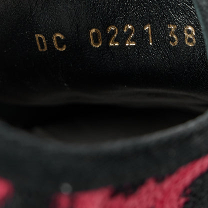 Christian Dior Cotton Mizza Embroidered Walk'N'Dior Low Top Sneakers 38 Framboise 8 of 9