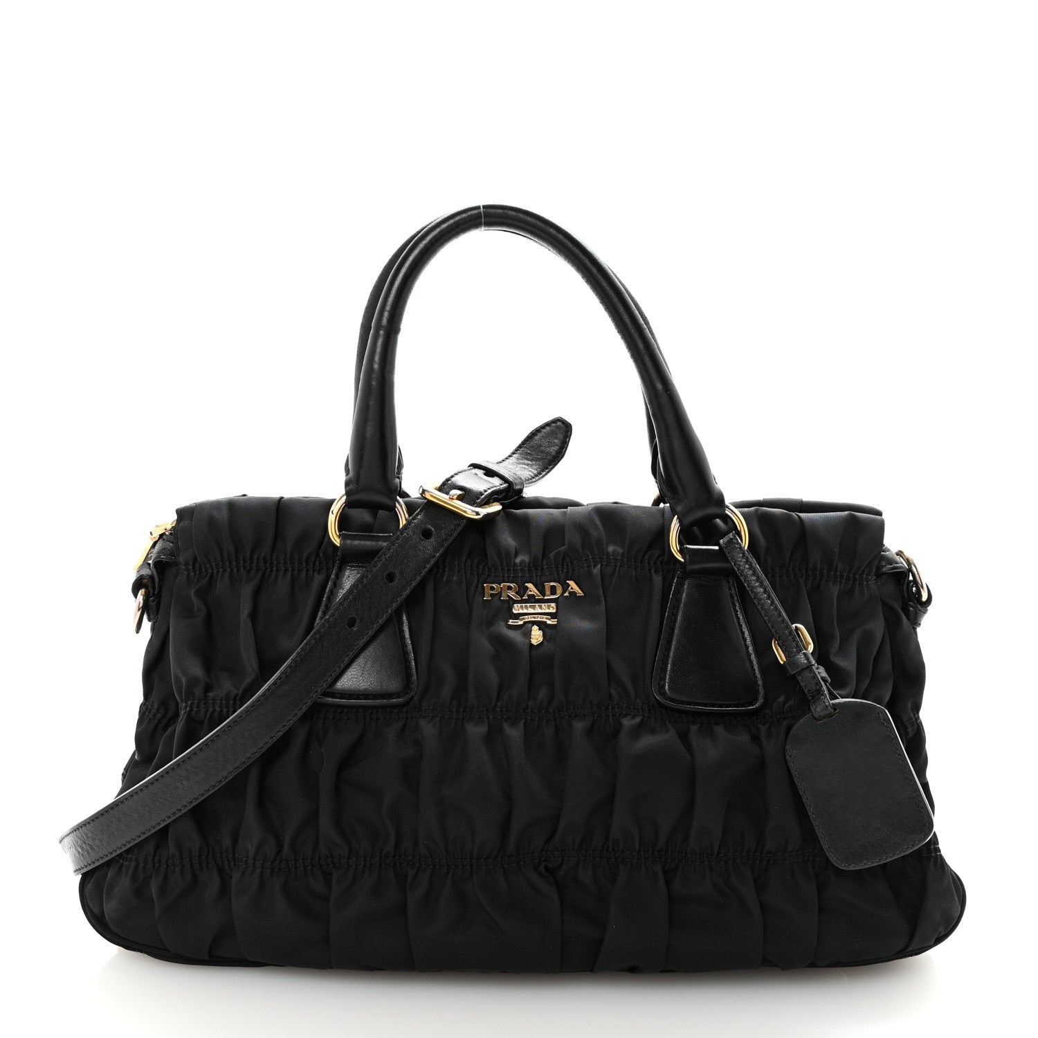 Prada Tessuto Nylon Gaufre Tote  Black 1 of 9