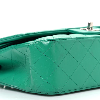 Chanel Lambskin Quilted Medium Double Flap Green 9 of 13