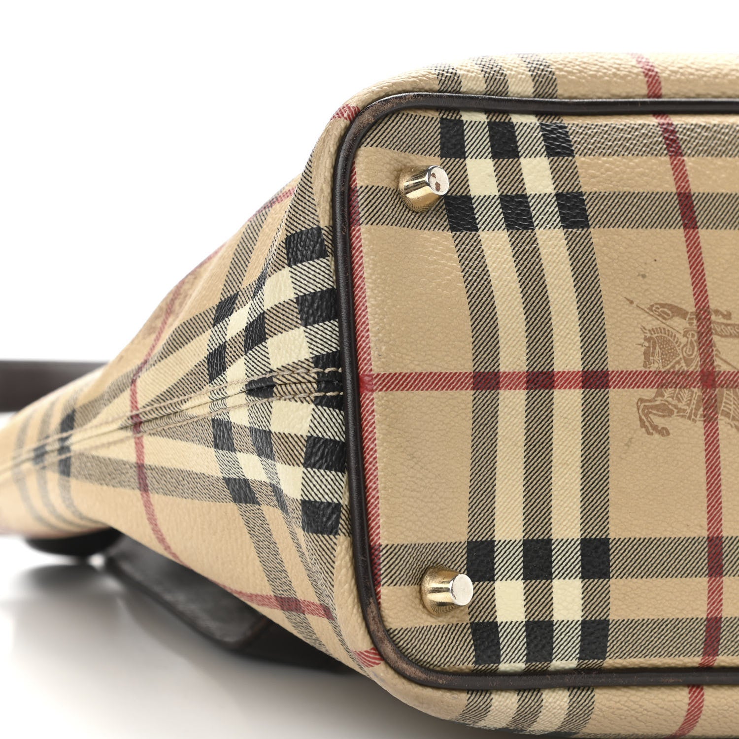 Burberry Haymarket Check Medium Regent Tote Chocolate 11 of 23