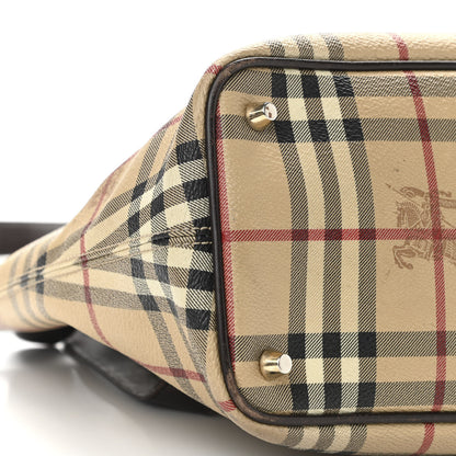 Burberry Haymarket Check Medium Regent Tote Chocolate 11 of 23