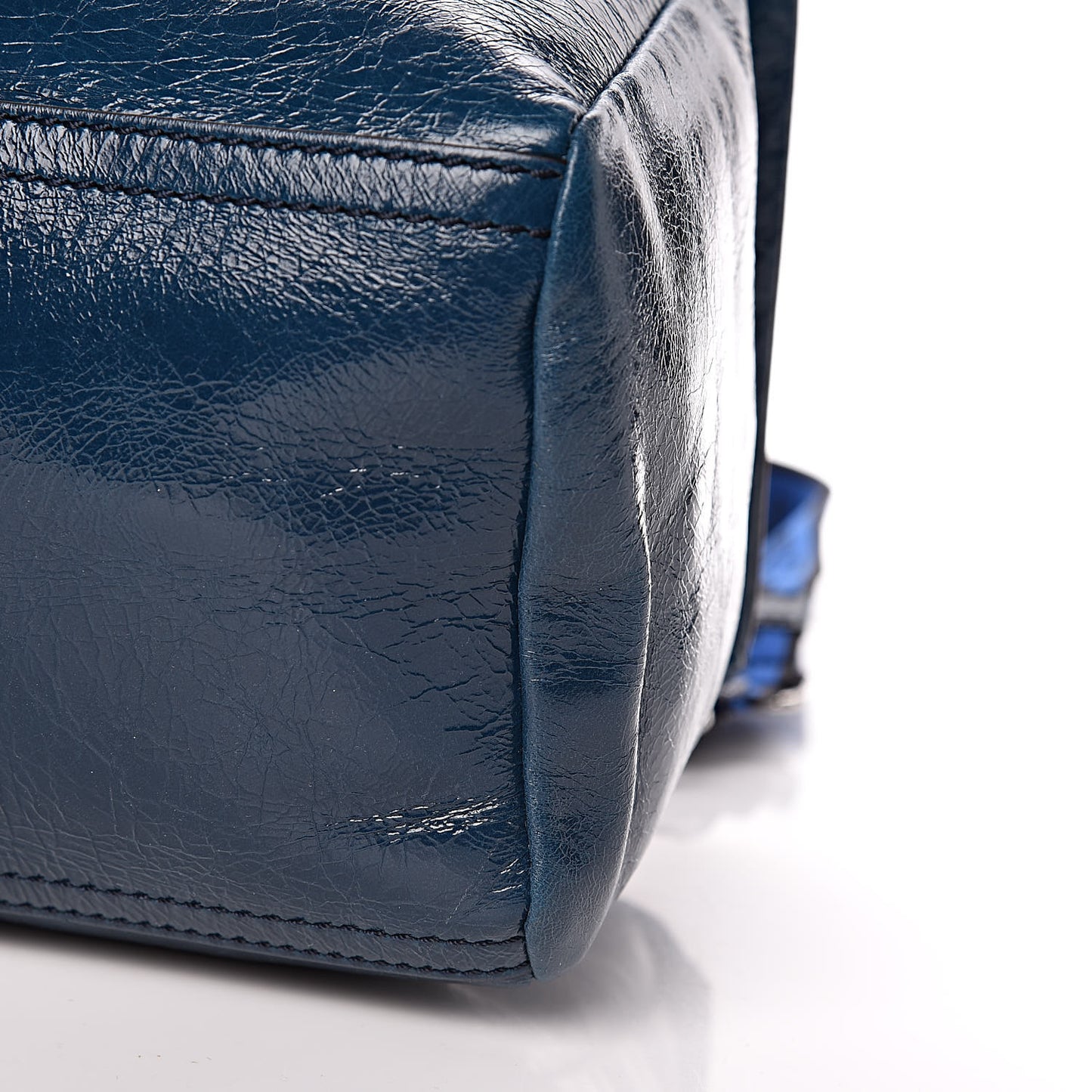 Patent Lambskin 4G Small Pandora Blue