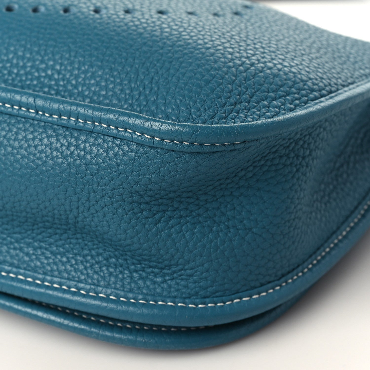 Hermes Taurillon Clemence Evelyne III PM Blue Jean 9 of 9