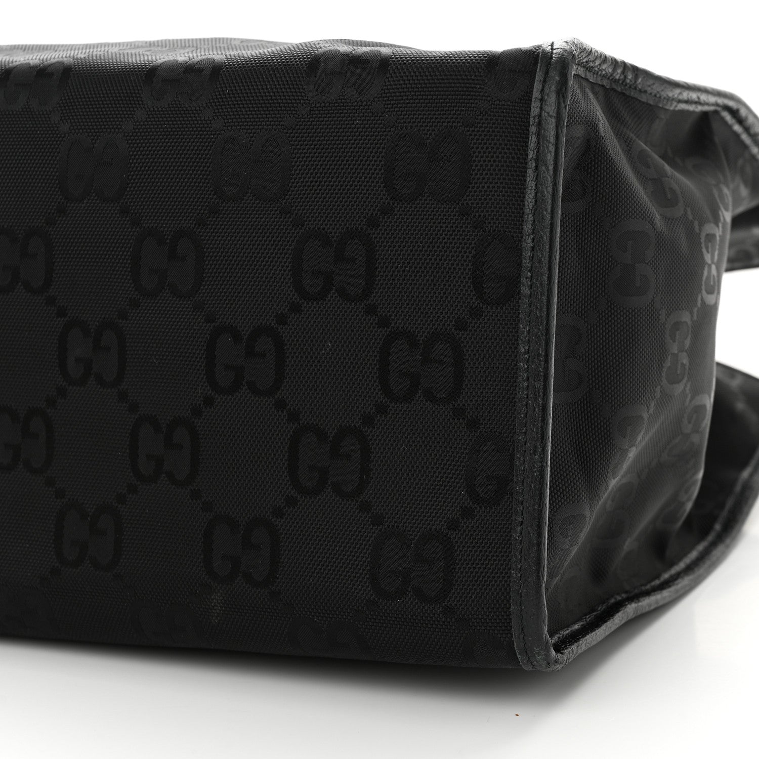 Gucci Econyl Nylon Monogram Large Off The Grid Tote Bag Black