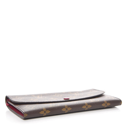 Louis Vuitton Monogram Emilie Wallet Fuchsia 4 of 11