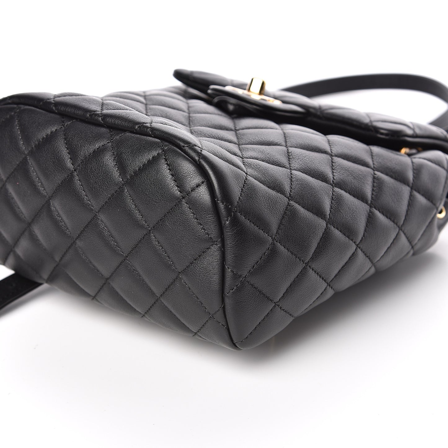 Calfskin Quilted Mini Urban Spirit Backpack Black