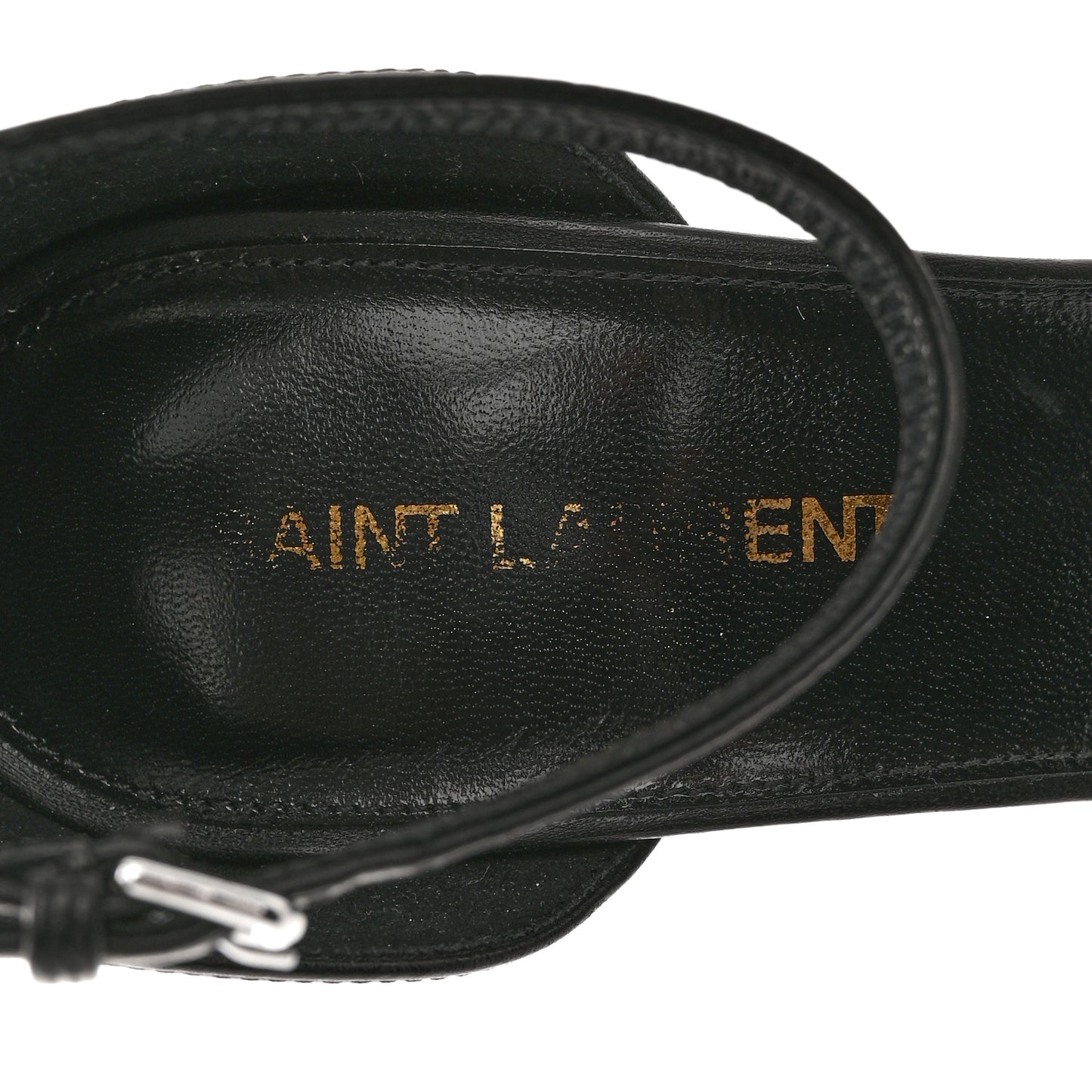 Calfskin Opyum 110 Sandals 37 Black Silver