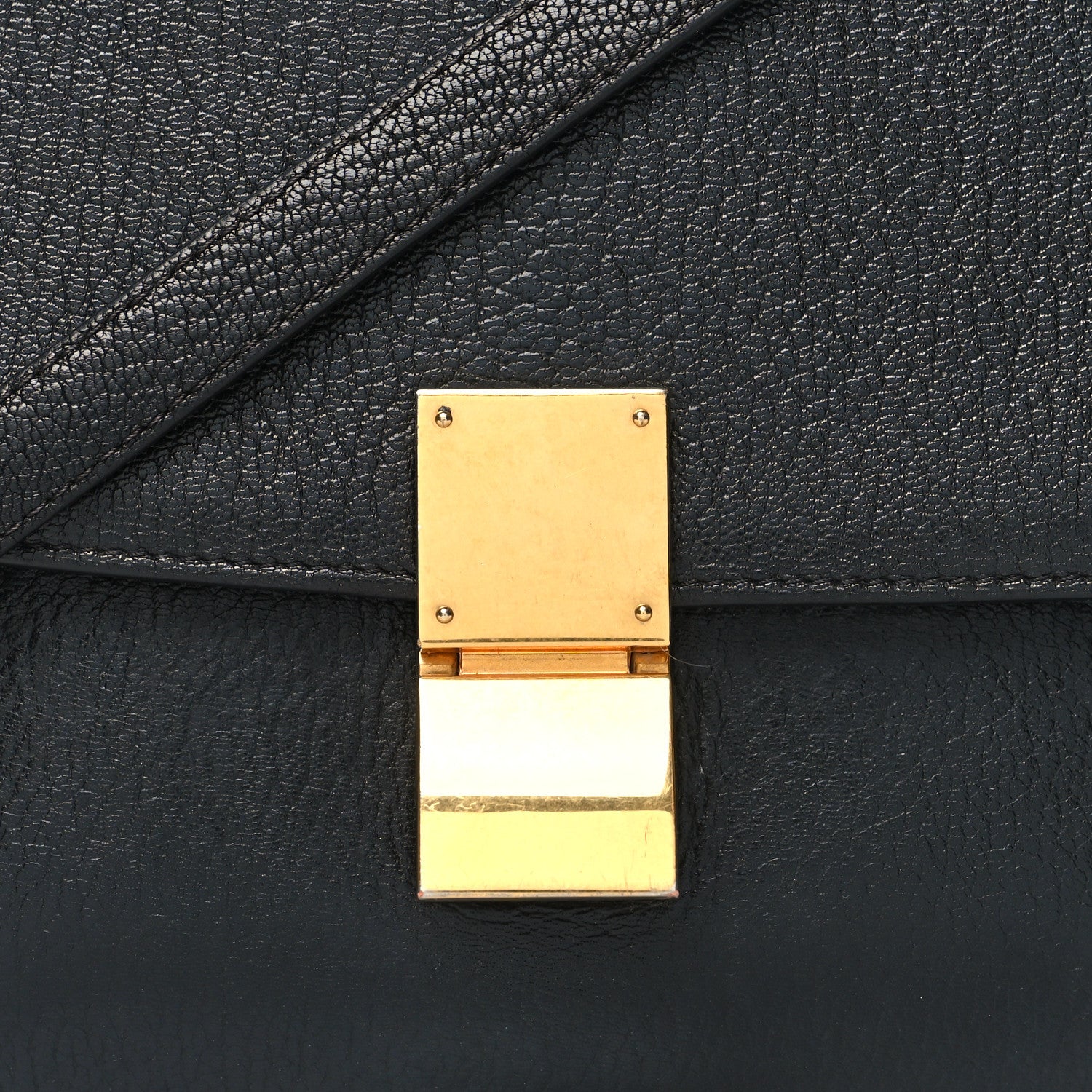 Celine Goatskin Medium Classic Box Flap Bag Black 9 of 15