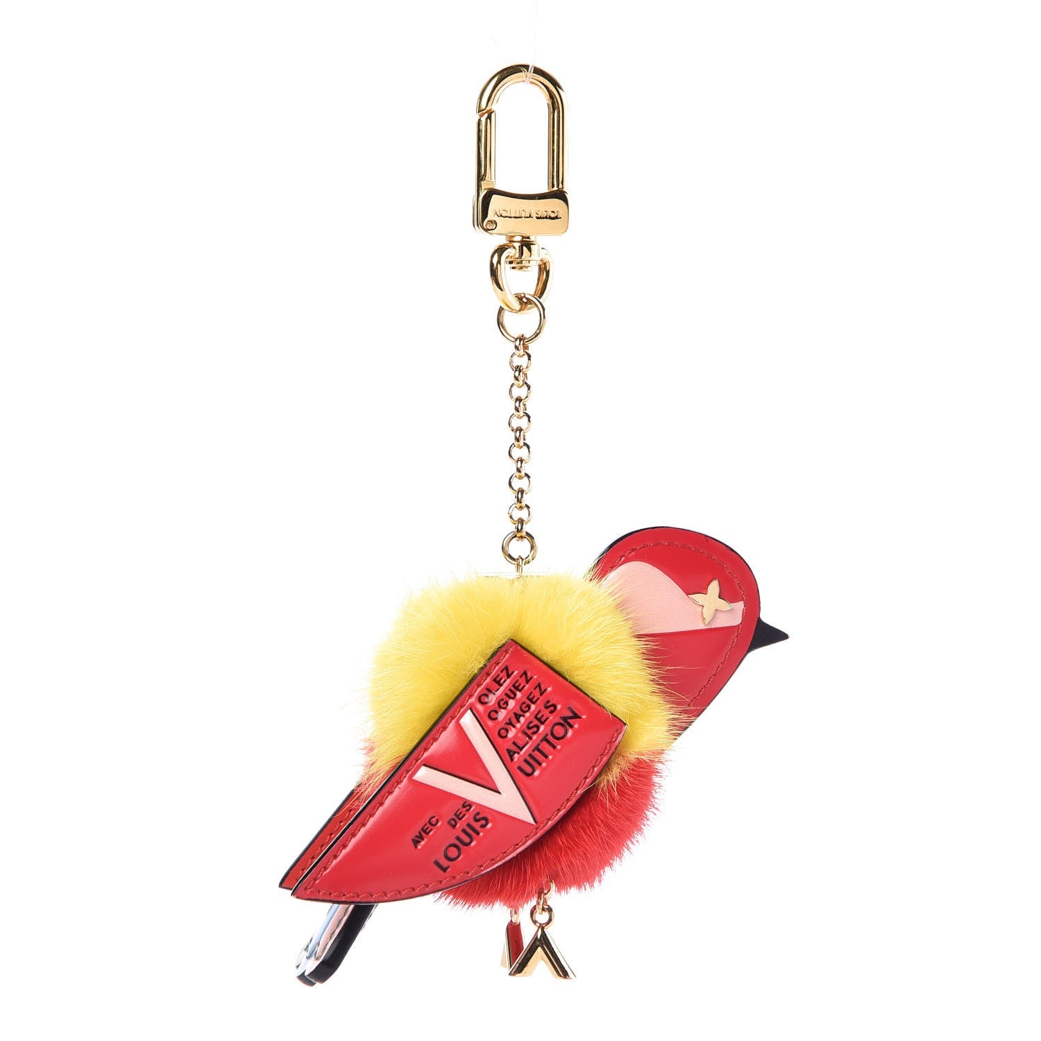 Louis Vuitton Traveling Bird Bag Charm Red 1 of 3