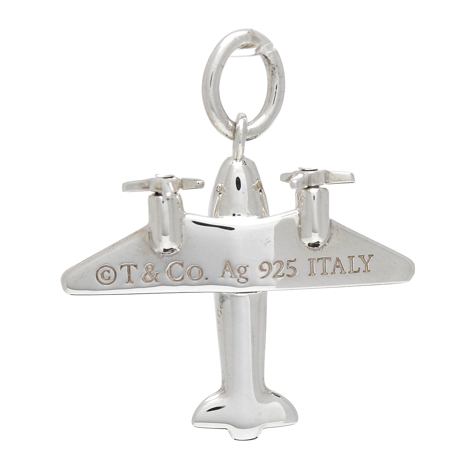 Tiffany Sterling Silver Airplane Charm 3 of 3