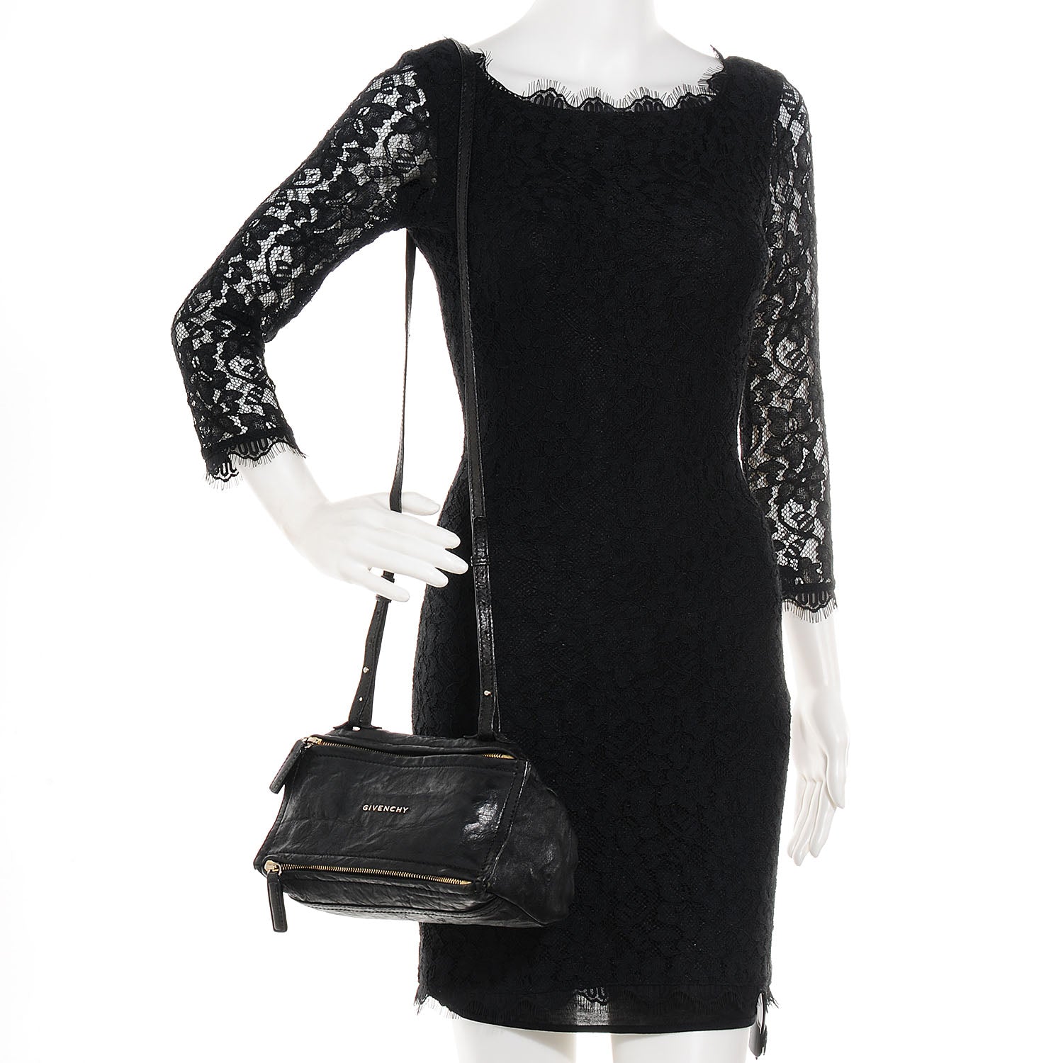 Givenchy Tumbled Sheepskin Mini Pandora Black 2 of 8
