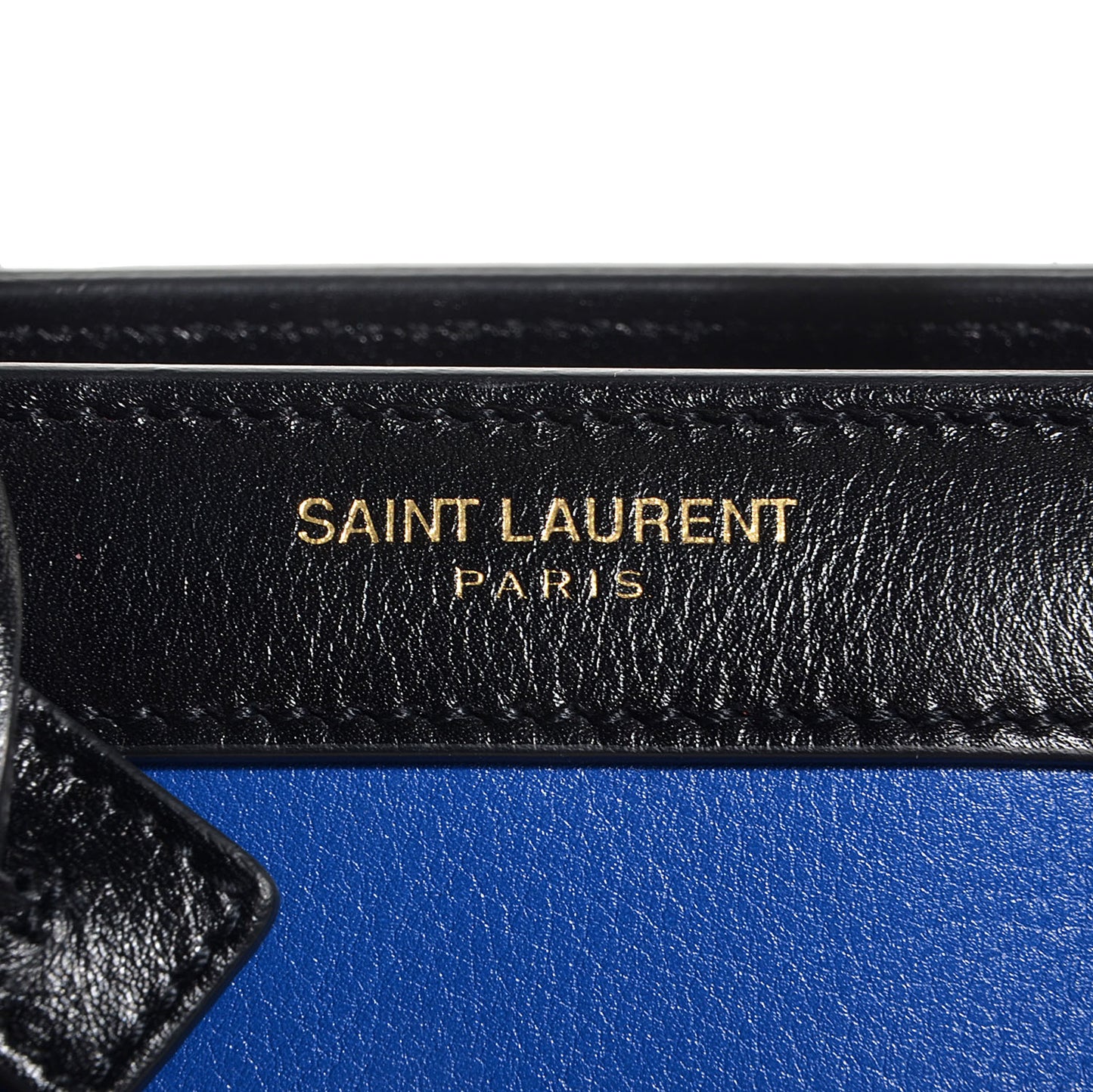 Calfskin Bi-Color Nano Sac De Jour Royal Blue Black