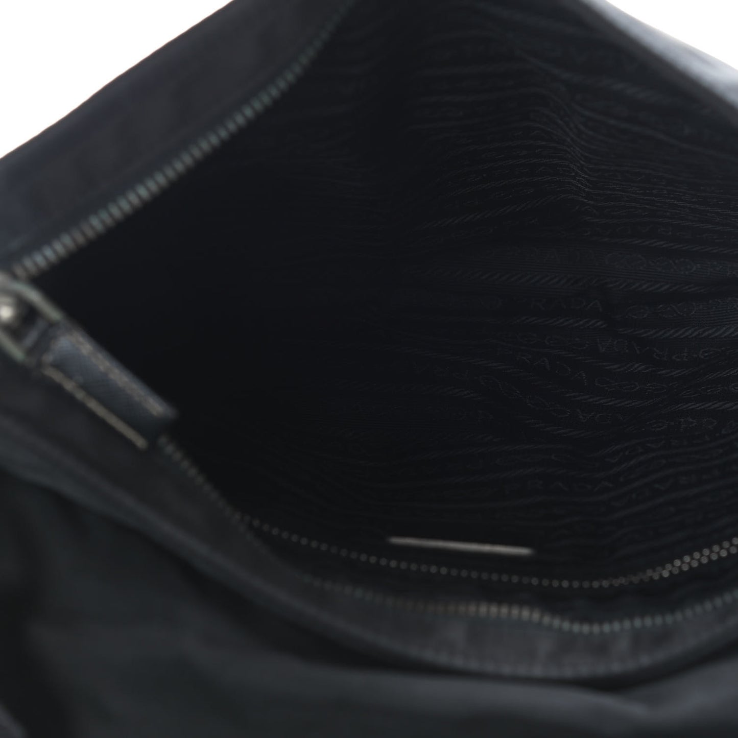 Nylon Saffiano Vela Messenger Bag Black