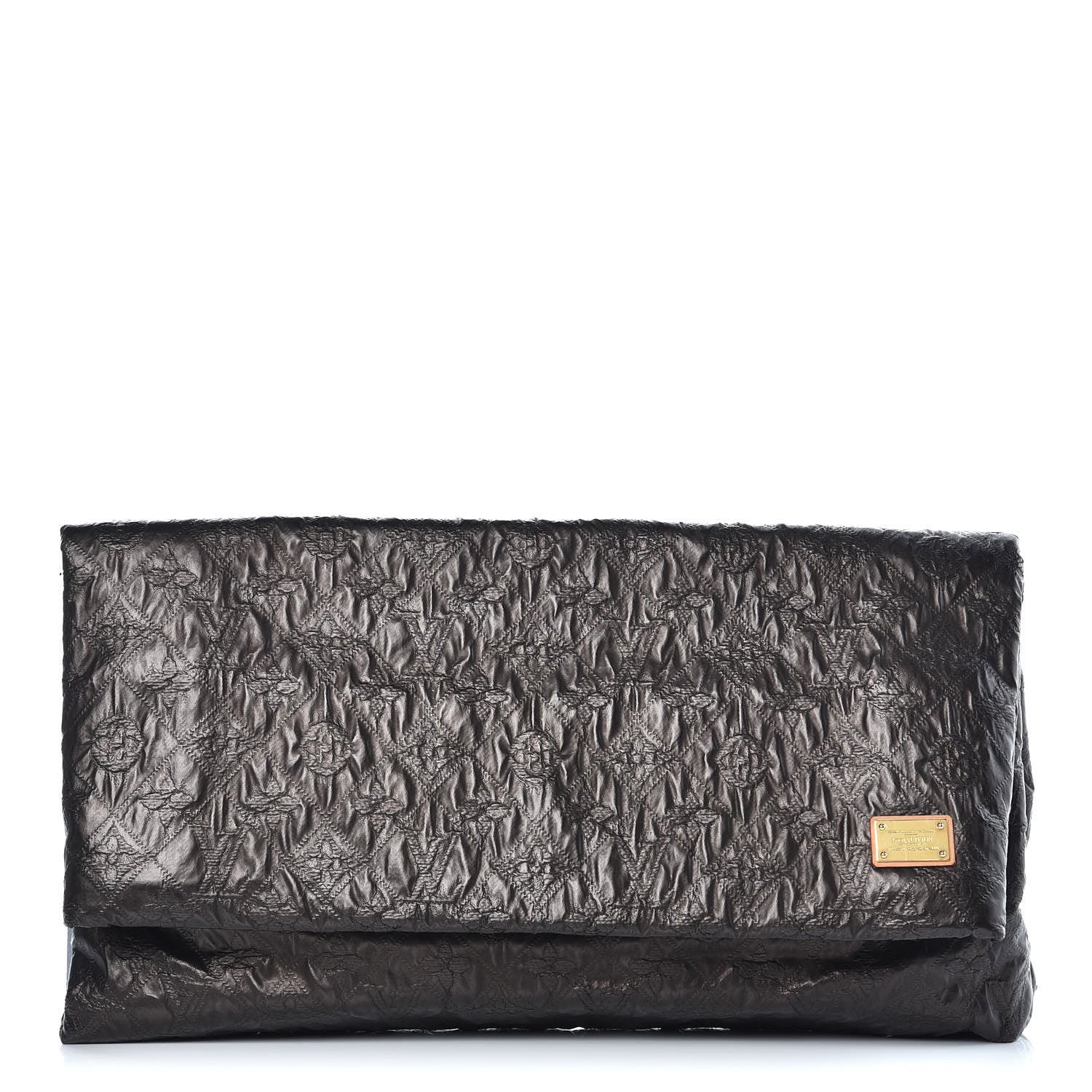 Louis Vuitton Jacquard Quilted Monogram Limelight Clutch PM Black 1 of 9