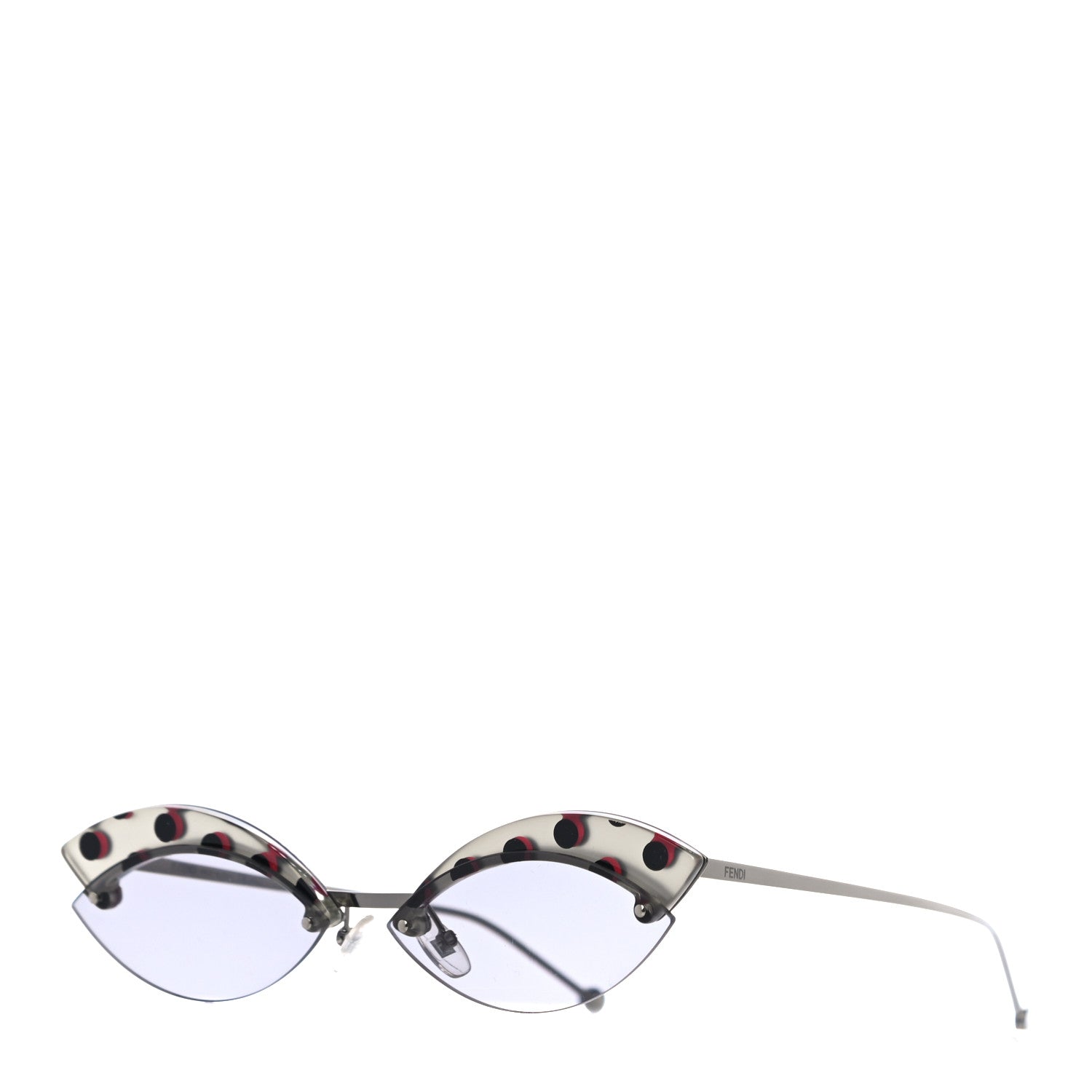 Fendi Defender Butterfly Polka Dot Sunglasses FF 0370/S Purple 1 of 7